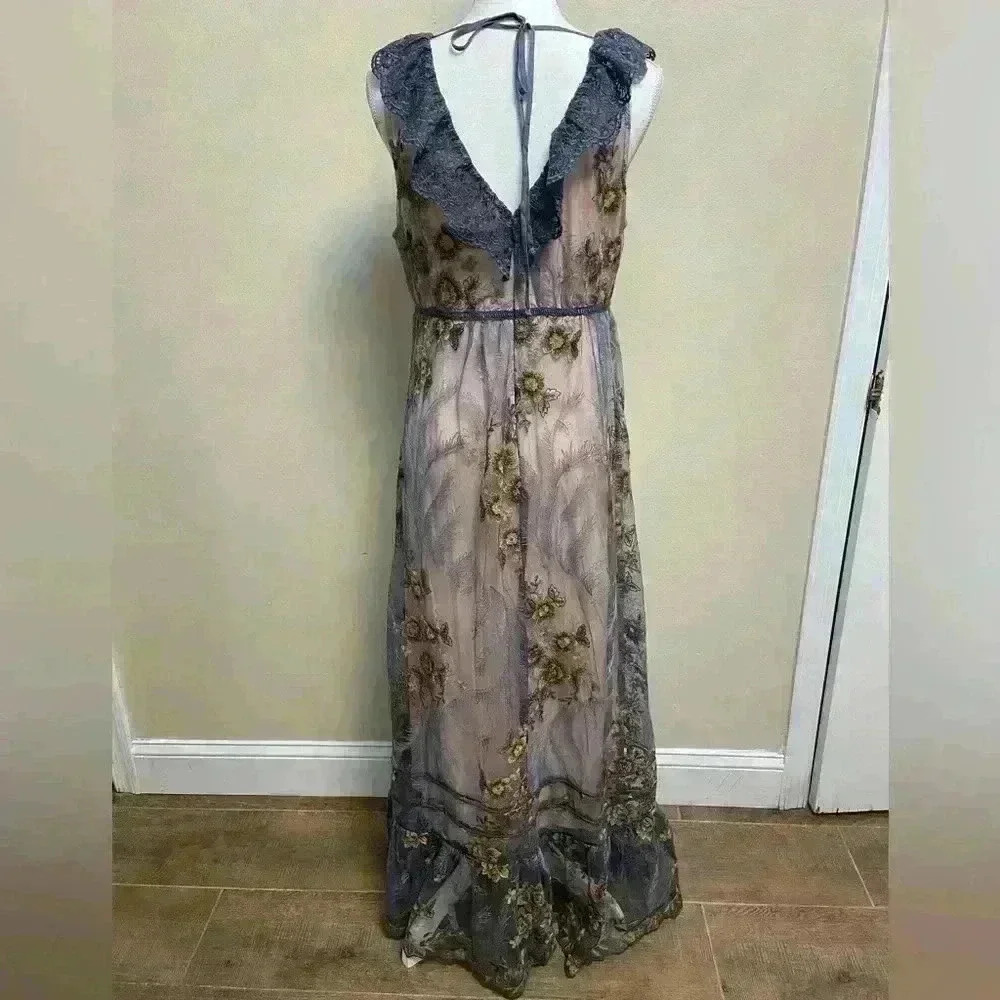 NWT Sundance Embroidered Lace “Cardinal Dress” Medium - Picture 5 of 14